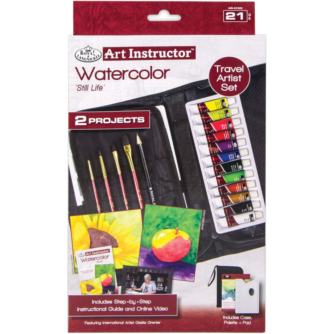 Royal & Langnickel® Art Instructor™ 21 Piece Watercolor Travel Artist Set